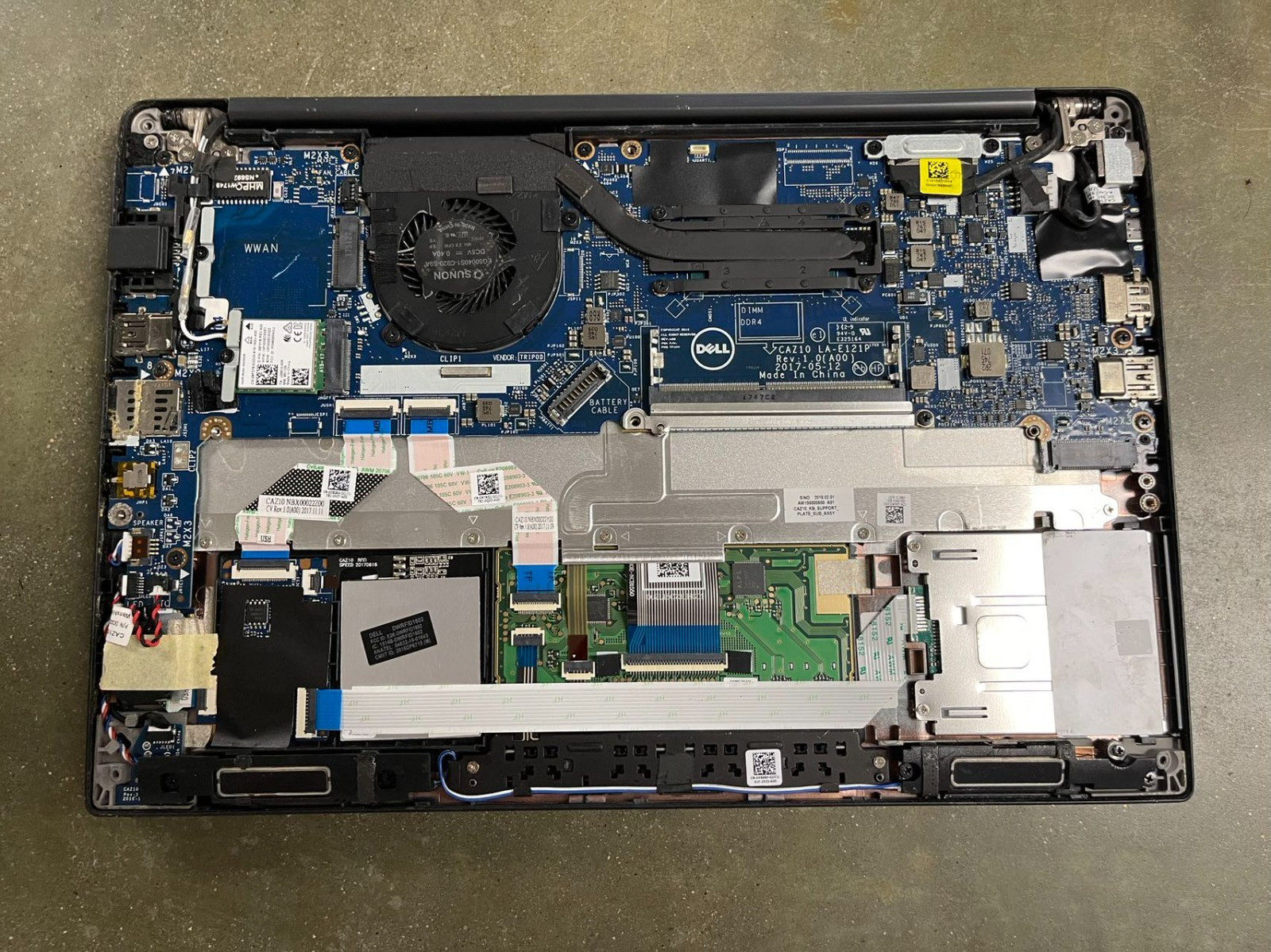 LOTX4 Dell Laptop Latitude 7280 Touchscreen 12.5″ i7-7600U MOTHERBOARD KEYBOARD