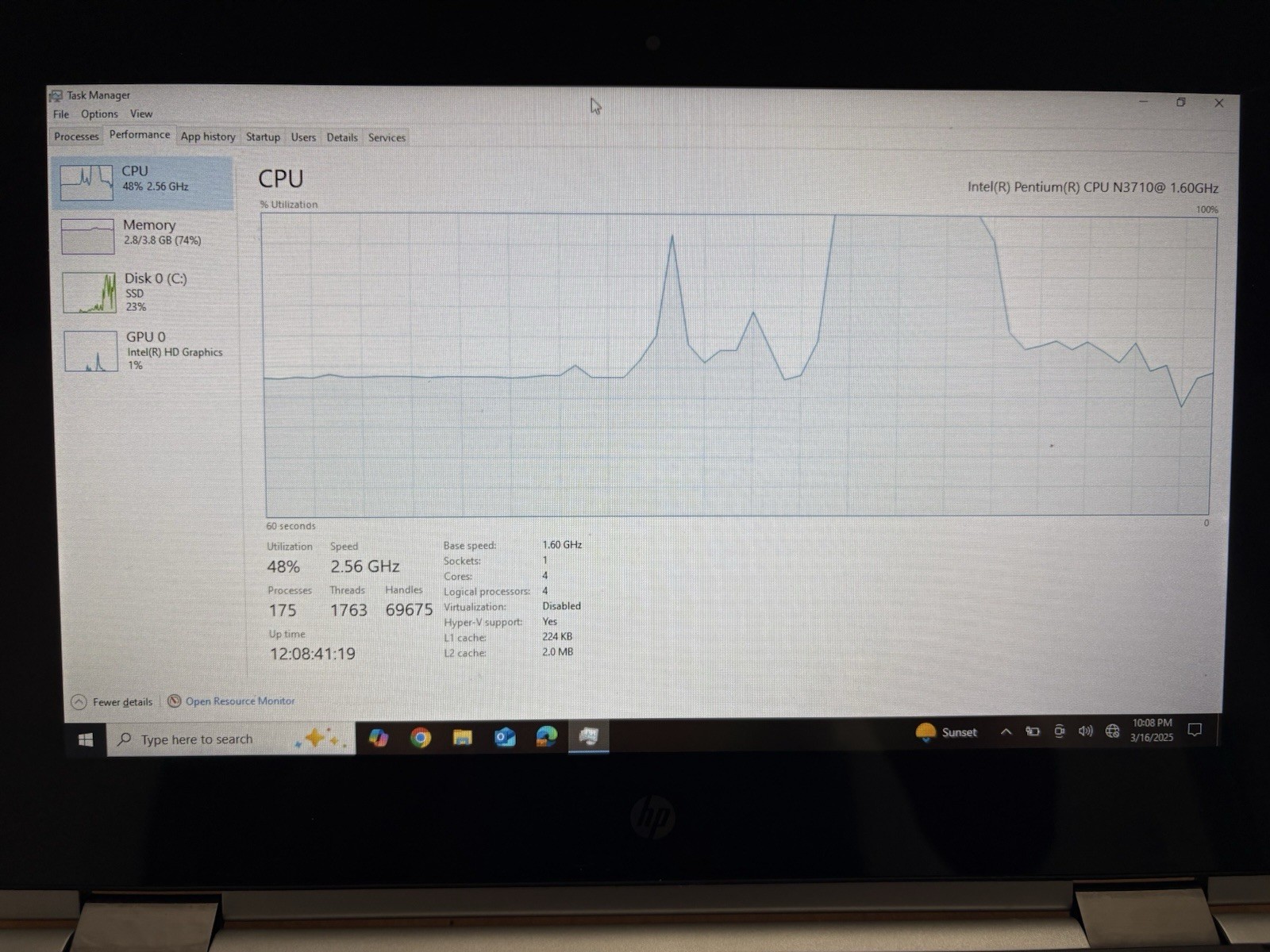 HP Pavilion x360 m1 Convertible PC m1-u001dx 4GB RAM DDR3 Intel Pentium As Is