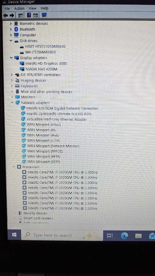 Lenovo ThinkPad T420 Quad Core i7 2720QM 8GB 1.25TB (256GB SSD + 1TB )
