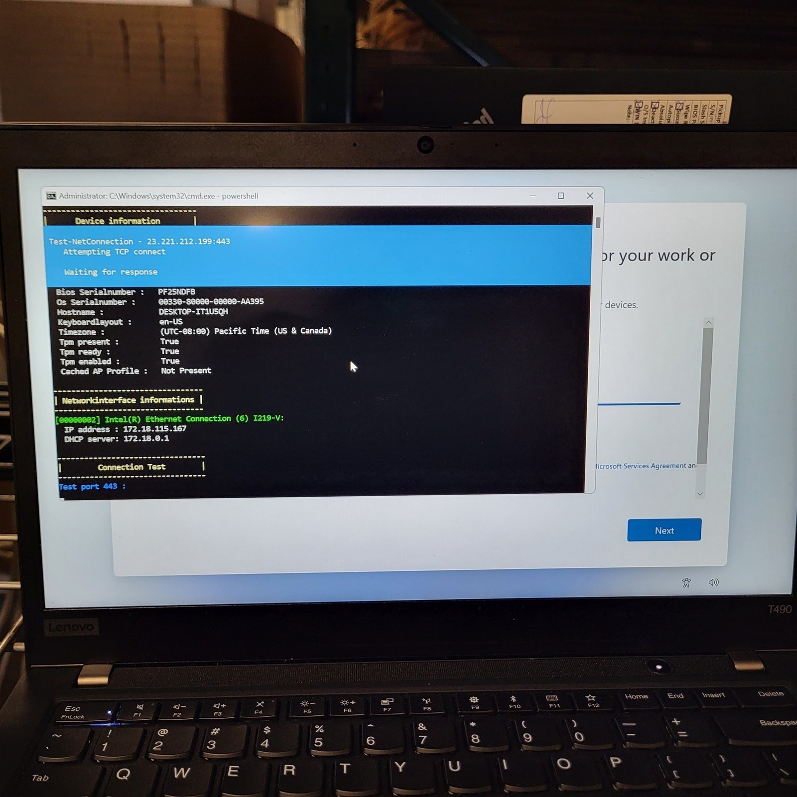 Lenovo ThinkPad T490 14″ Laptop Intel i5-10210U 1.6GHz 8GB 512GB w/OS No PSU