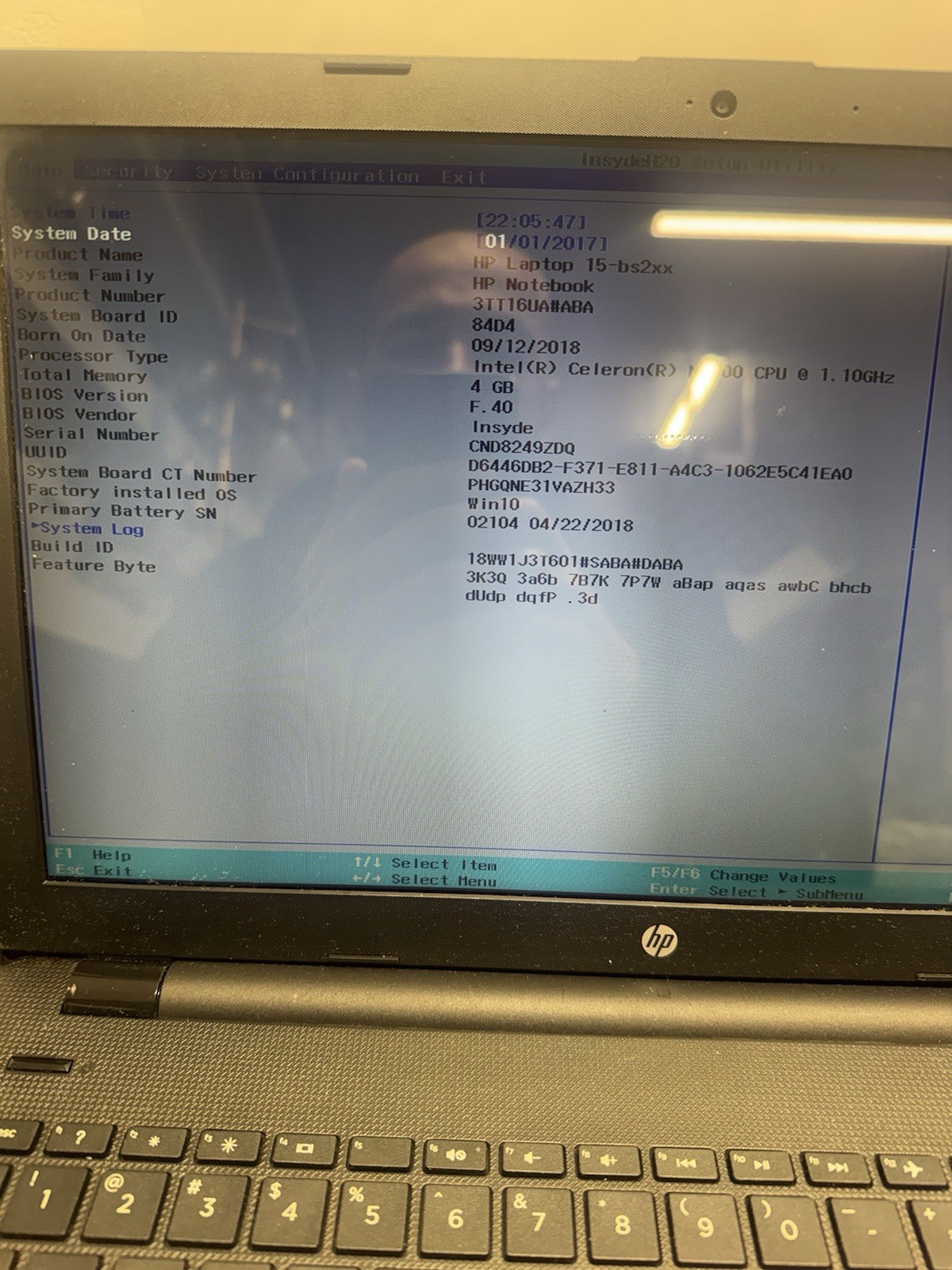HP 15-bs2xx 15.6″ Laptop Celeron 1.1GHz 4GB RAM 3TT16UA