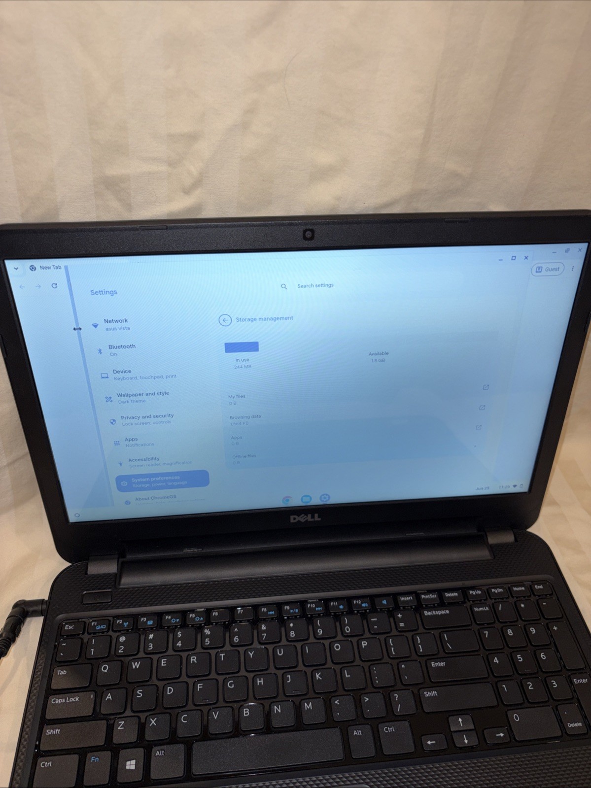 Dell Inspiron 15-3521 / Intel Pentium 2117U @ 180GHz 4GB RAM, 2 GB, Chrome OS