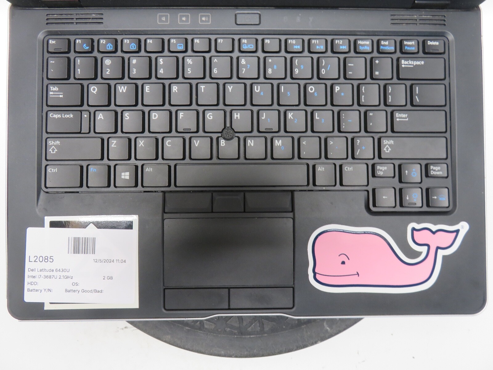 Dell Latitude 6430U Intel i7-3687U 2.1GHz 2 GB NO HDD No Batt