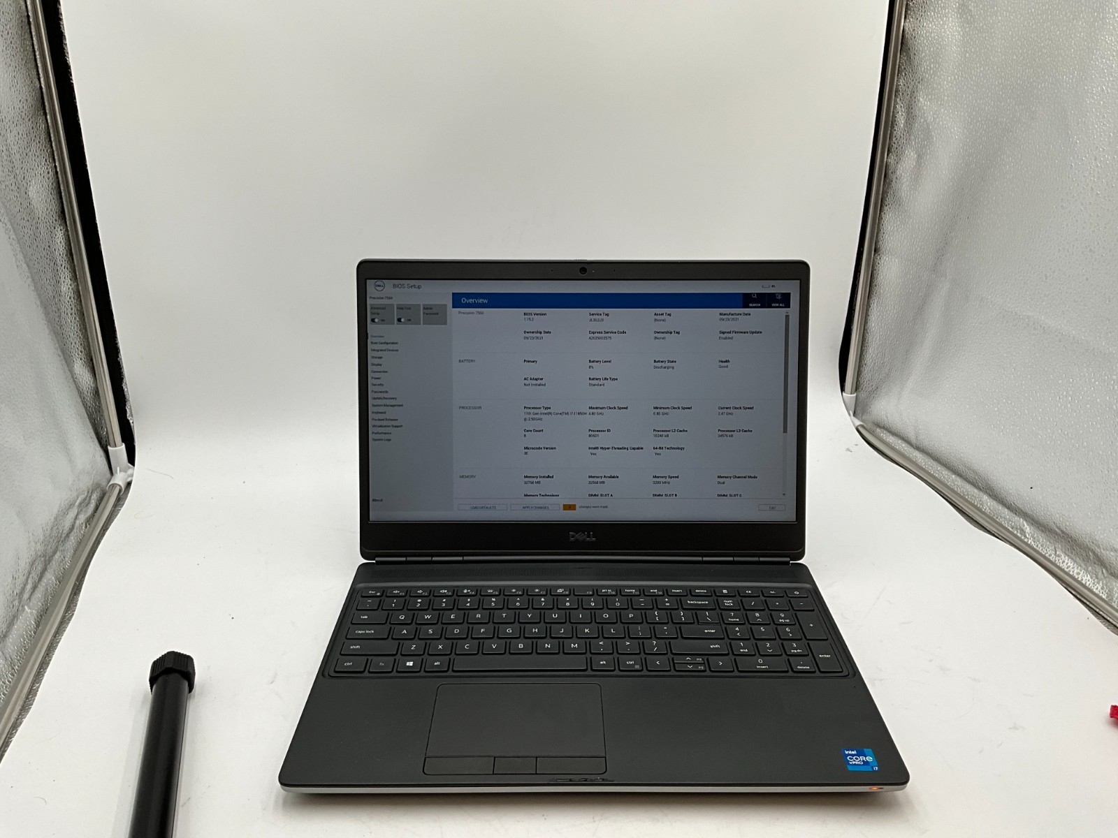 DELL Precision 7560 i7-11850H 2.5g 32GB 1TB T1200 15.6″ Win 11 LAPTOP JL3S2J3