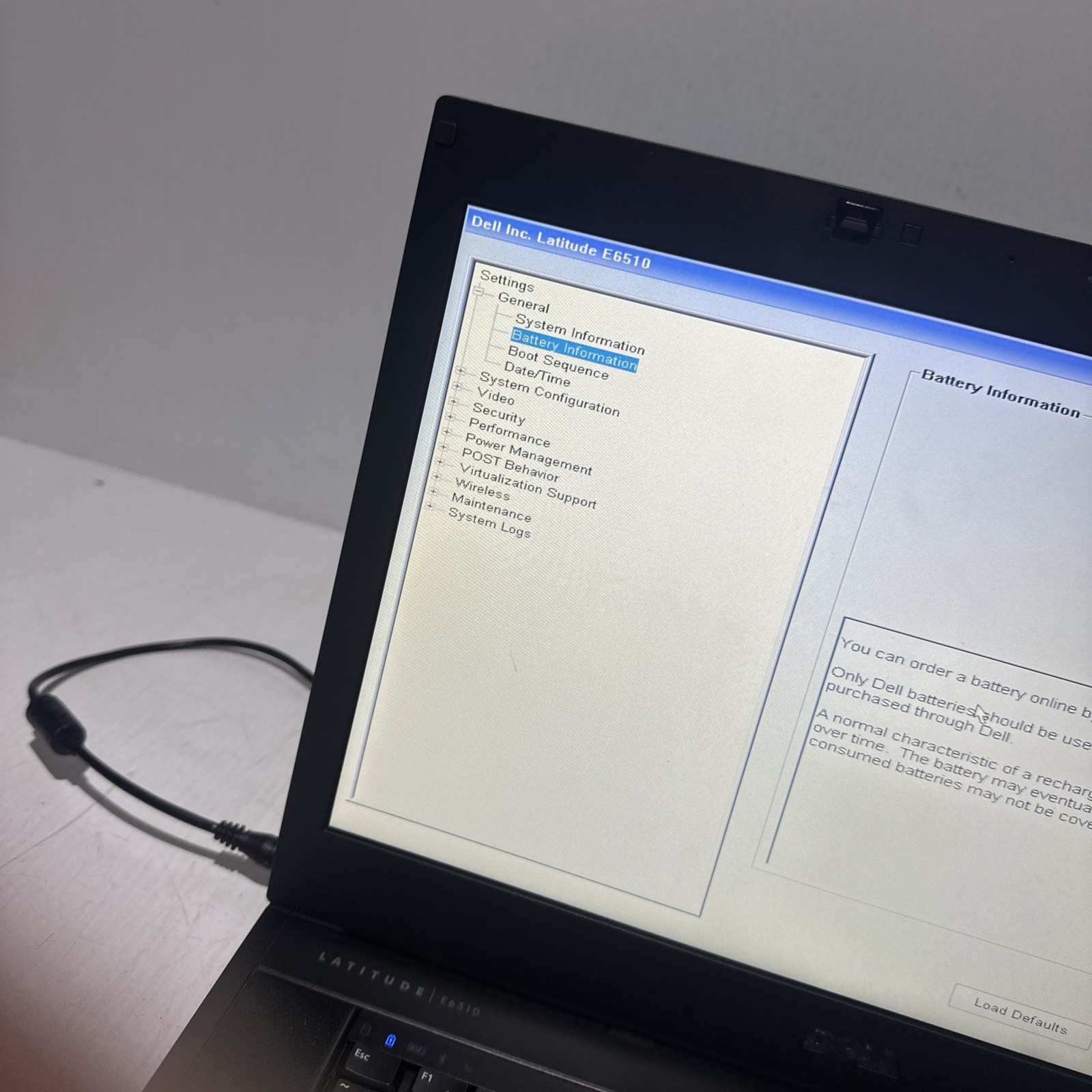 Dell Latitude E6510 15″ Laptop i5 M560 4gb No Drives Boots Bios