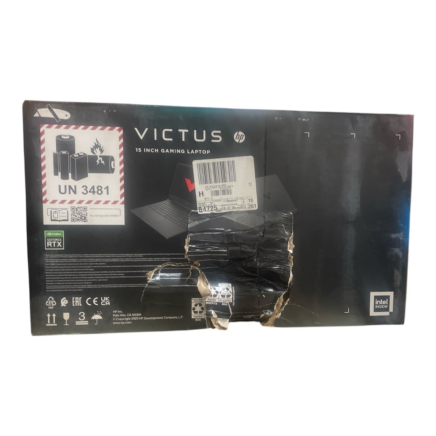 HP Victus 15 Gaming Laptop Intel i5 16GB RAM 512GB SSD RTX 4050