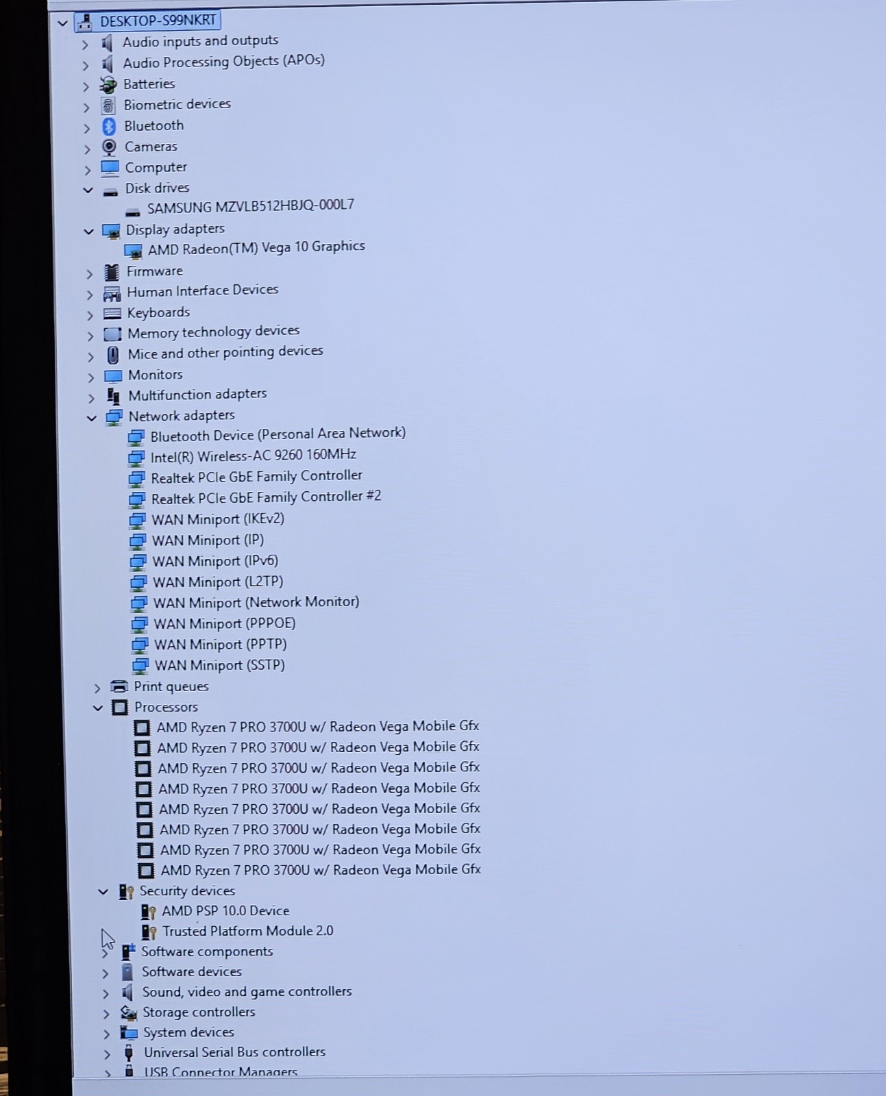 ThinkPad T495 Ryzen 7 Pro/ Radeon Vega Graphics 24GB RAM 512GB SSD WIN 11/Webcam