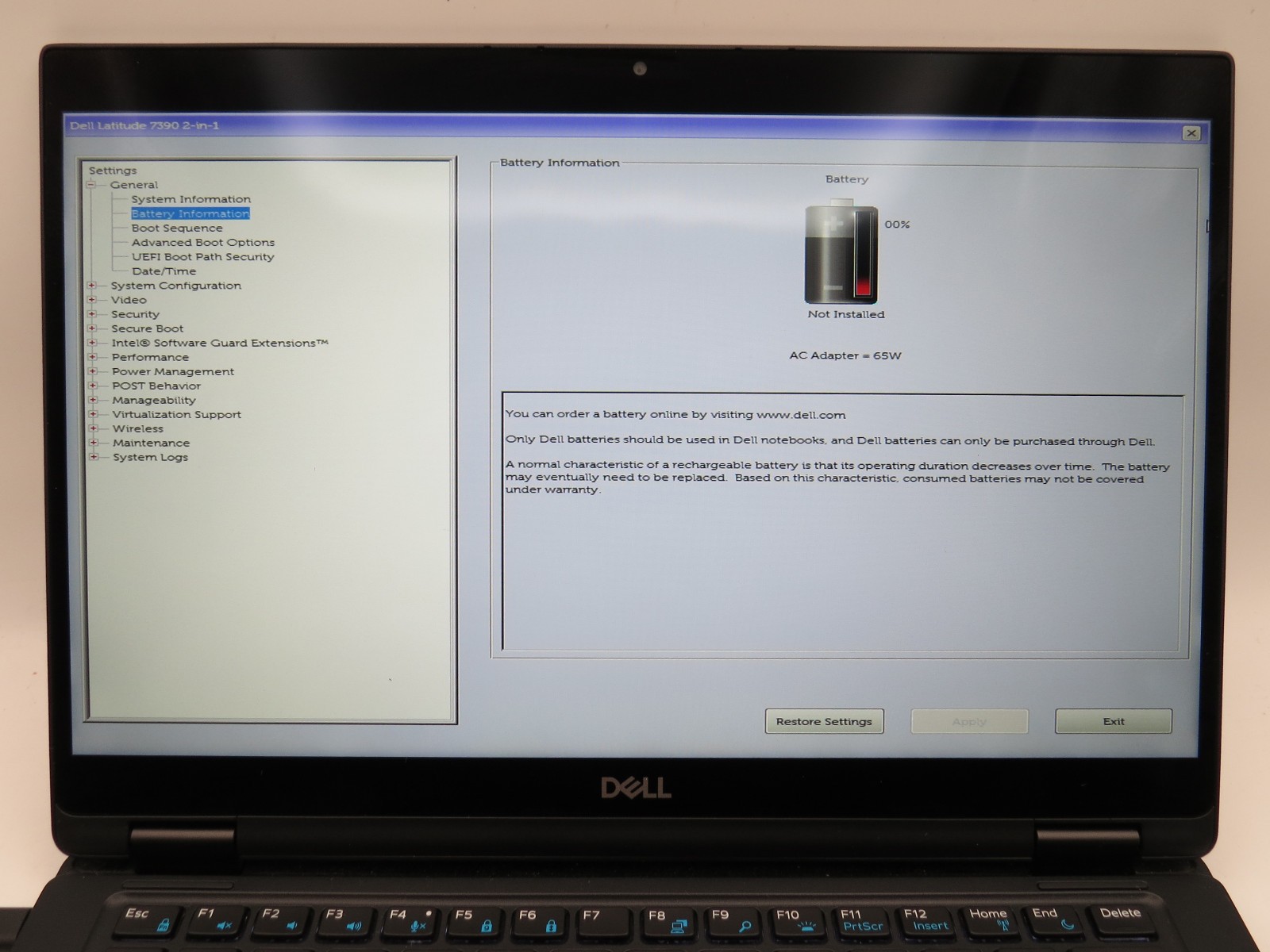 Dell Latitude 7390 2 in 1 | i5-8350U@1.7 | 8GB/256GB | 13″ Touch | No OS/AC/BATT