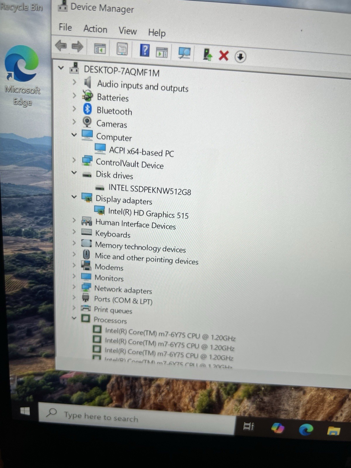 Dell Latitude 7370 Core m7 m7-6Y75 Touch Screen 512 Ssd 8 Gig Ram Please Read