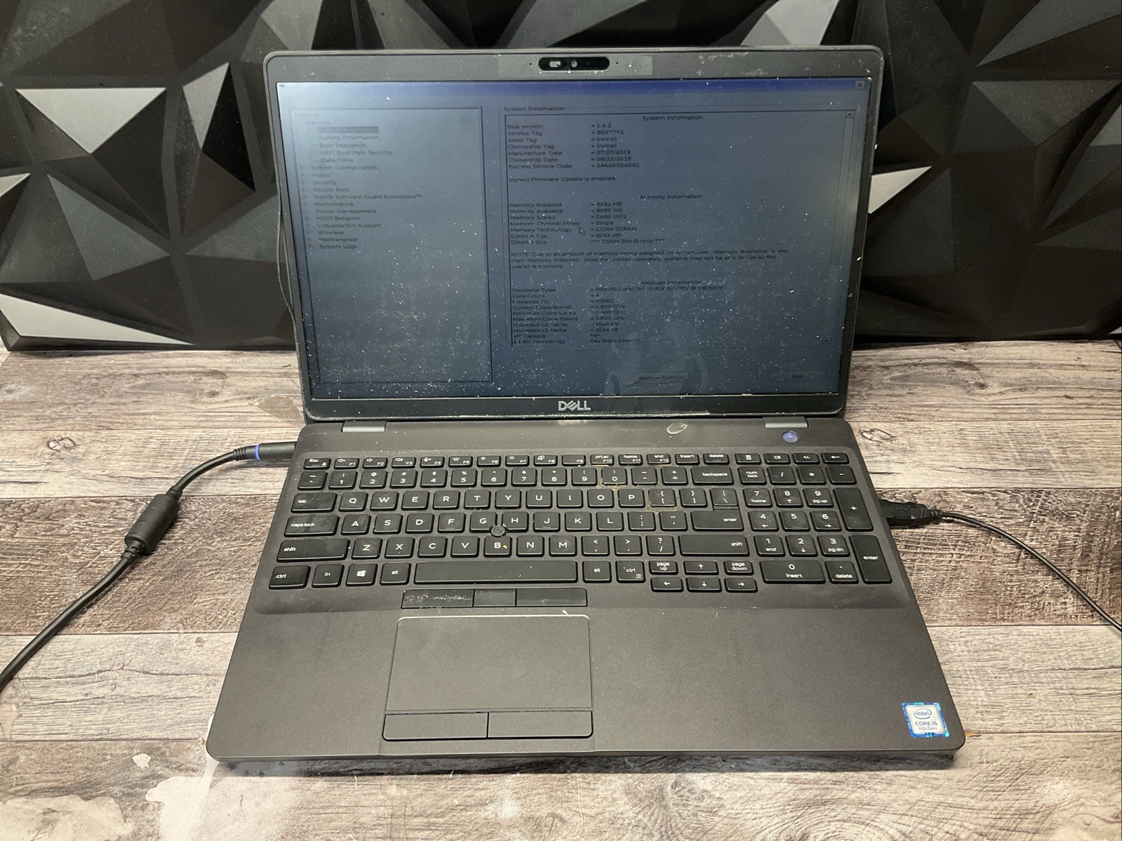Dell Latitude 5500 / Intel Core i5 8th Gen / BIOS Unlocked / Parts Repair / J6
