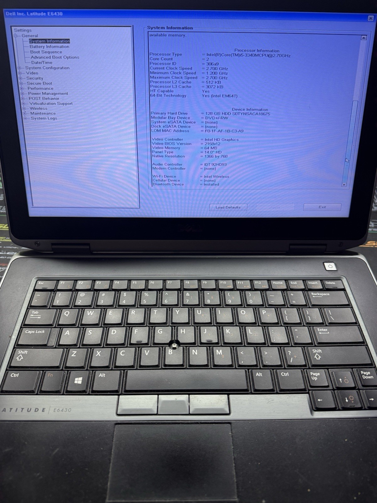 Dell Latitude E6430 Intel i5-3340m 2.70 GHz 8 GB RAM 128 GB HDD Win 10 Pro