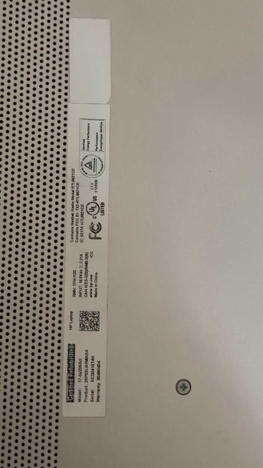 HP 17-by2xxx 17″ i5-10210U 12GB SSD Backlit WiFi BT Cam Win11 Silver
