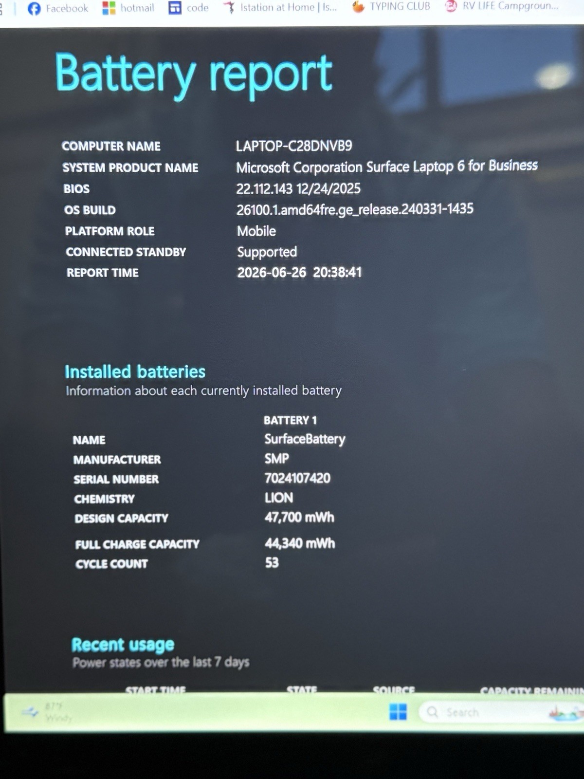 Microsoft Surface Laptop 6 for Business 13.5 2033 Core 5 135H 16Gb Ram 512GB SSD