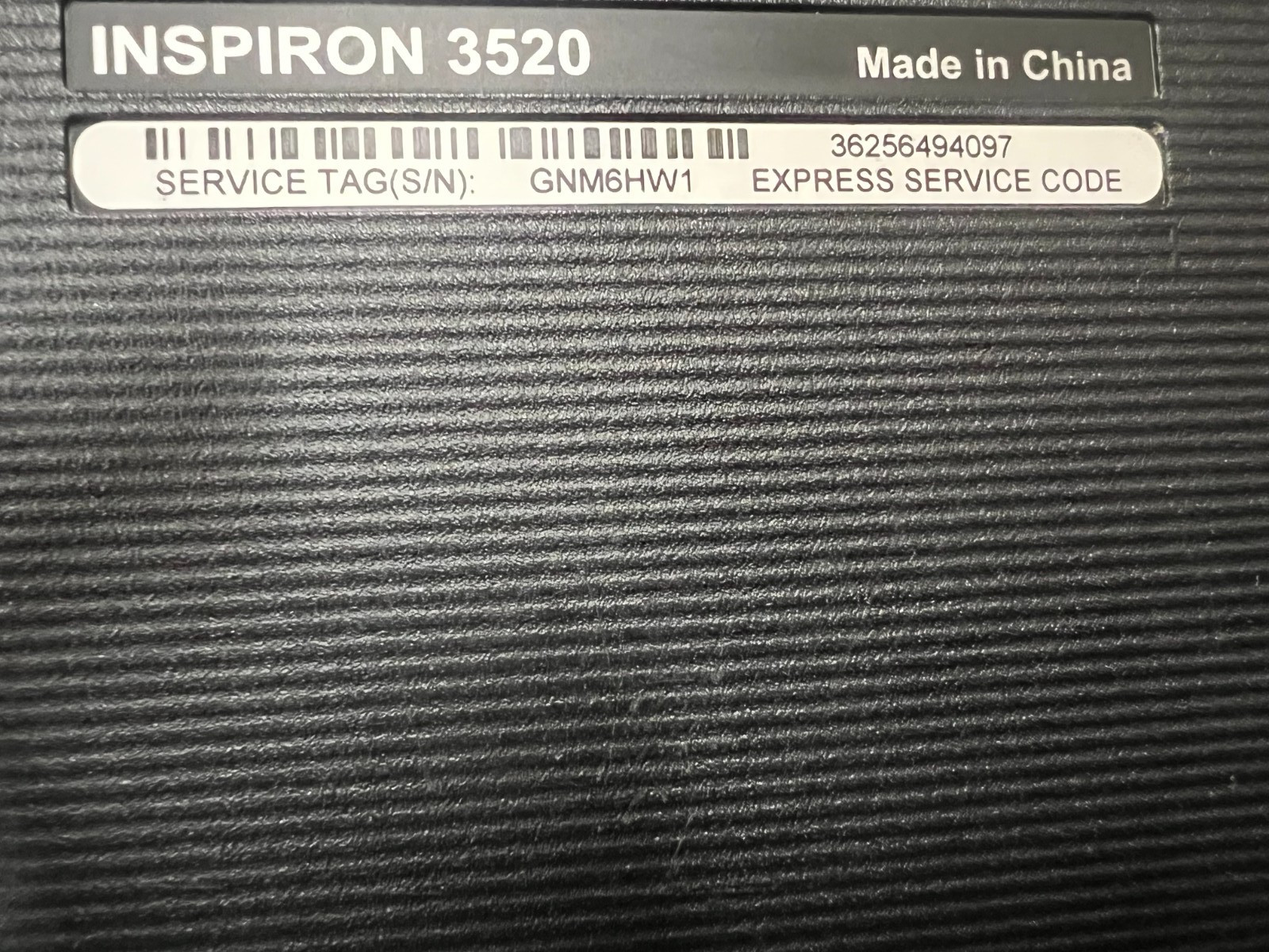 Dell Inspiron 3520 15.5″ i3 -2370M CPU 2.40 GHz 4.00 GB RAM No OS No HDD