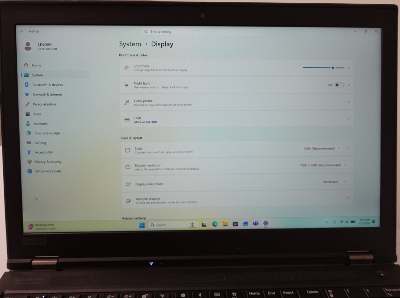 Lenovo ThinkPad P53 Intel Core i7-9850H 15.6″ 32GB RAM 256GB SSD Win11
