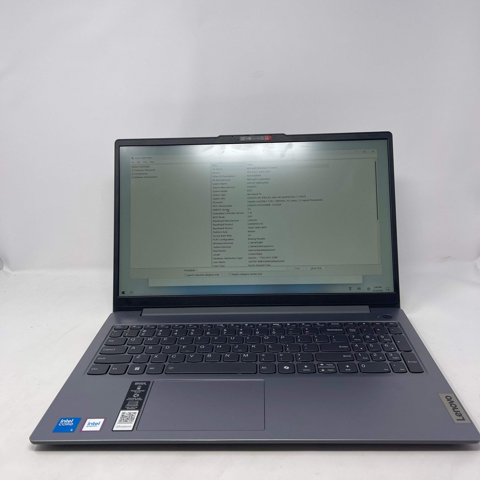 Lenovo ideapad slim 3 15RU9 15.6″ i5-120U 1.4GHz 8GB RAM 256GB SSD