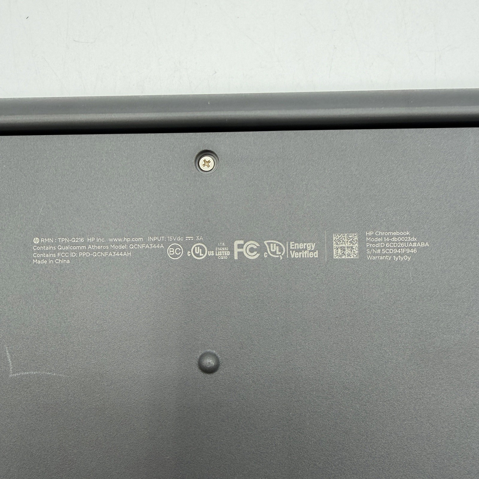 HP Chromebook 14 Laptop – QCNFA344A – w/Charger – Powerwashed – WORKS