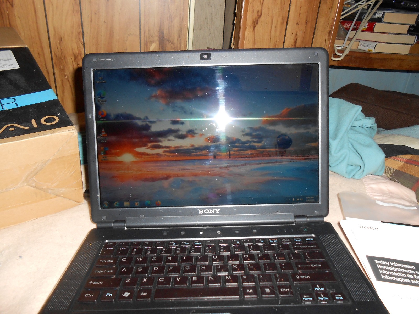 Red Sony Vaio CR Windows 7 Activated Laptop