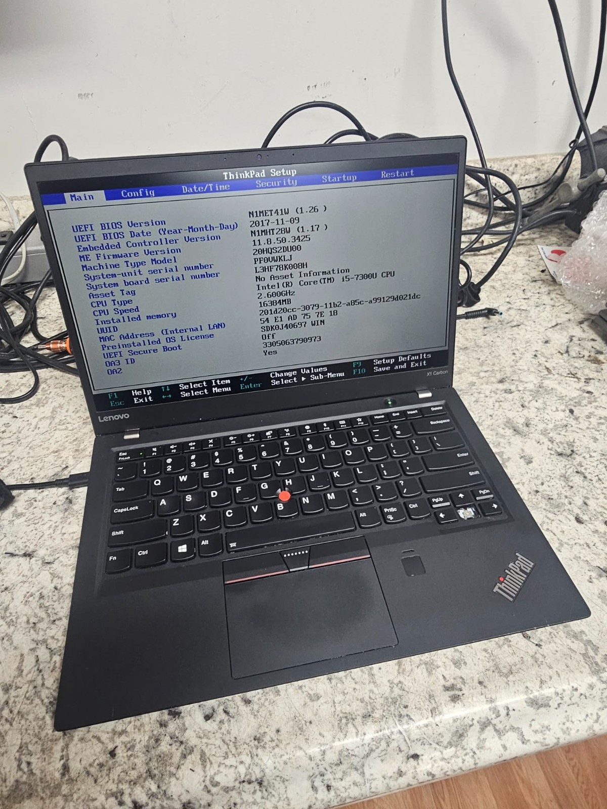 Lenovo 5th Gen X1 Carbon | Intel i5-7300U | 16GB RAM | Powers & Posts Special