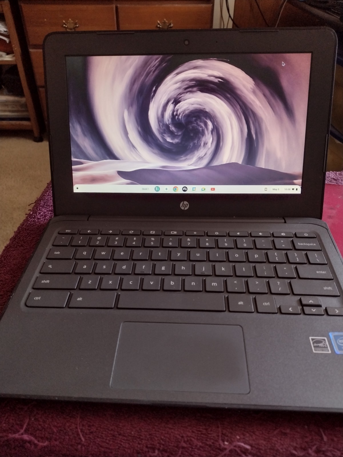 HP Chromebook 11 G6 EE 11.6″ 16GB N3350 ChromeOs dark gray runs well nice clean