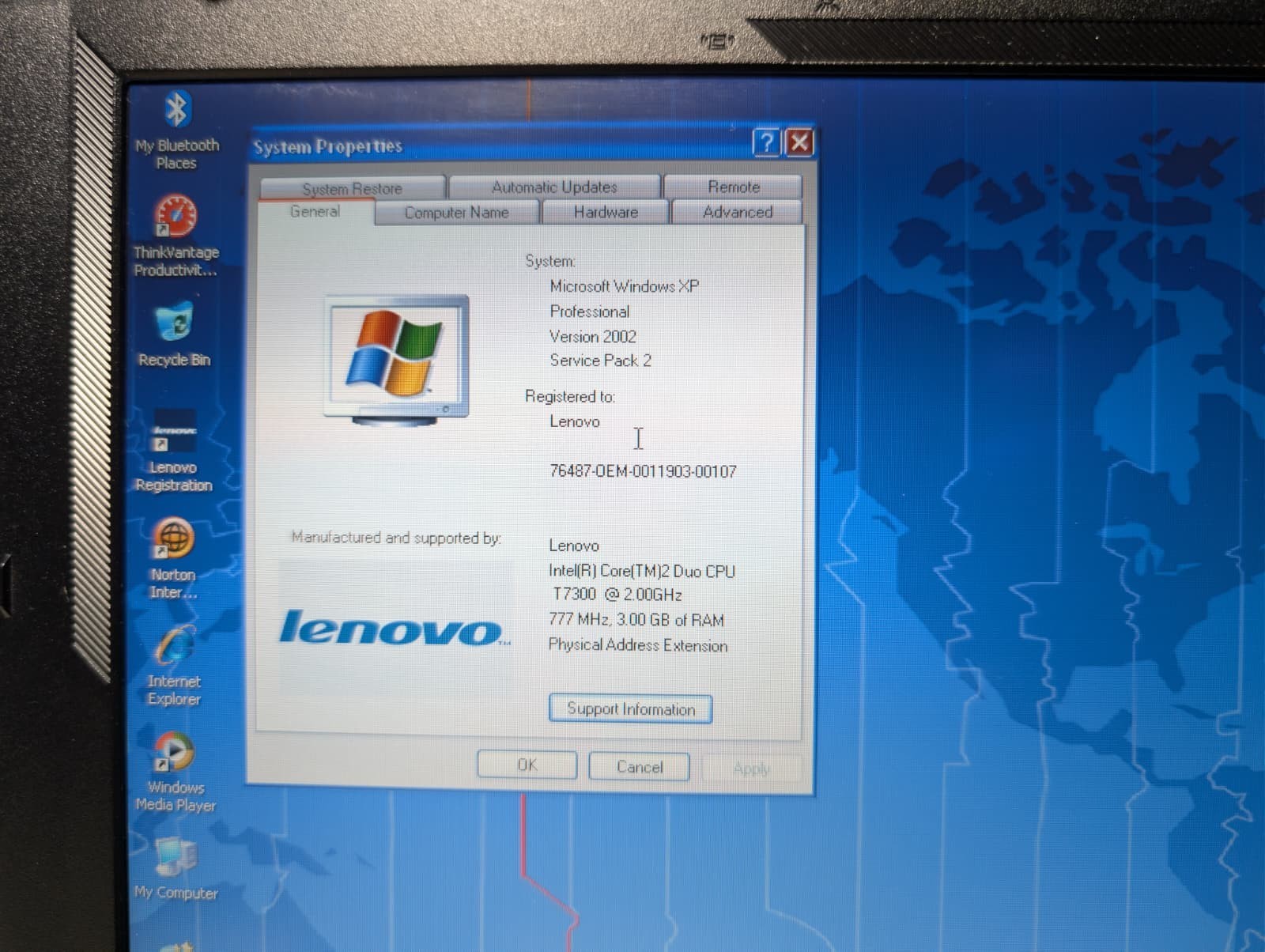 LENOVO THINKPAD T61 | C2D T7300 8GB RAM 512GB SSD | NVIDIA NVS DUAL BOOT RARE