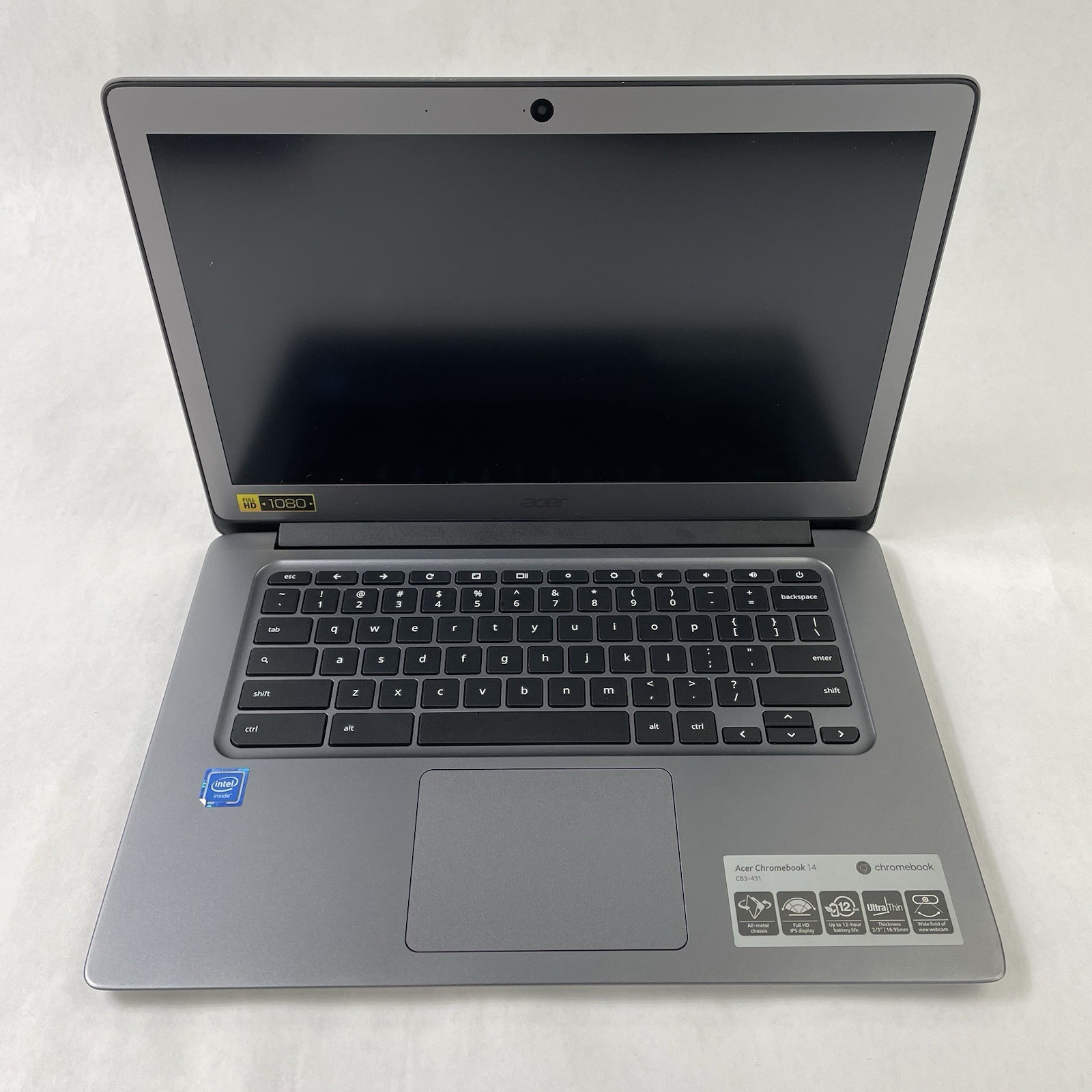 Acer Chromebook 14 CB3-431 14″ Celeron N3160 1.60 GHz 4 GB RAM 16 GB HDD No AC