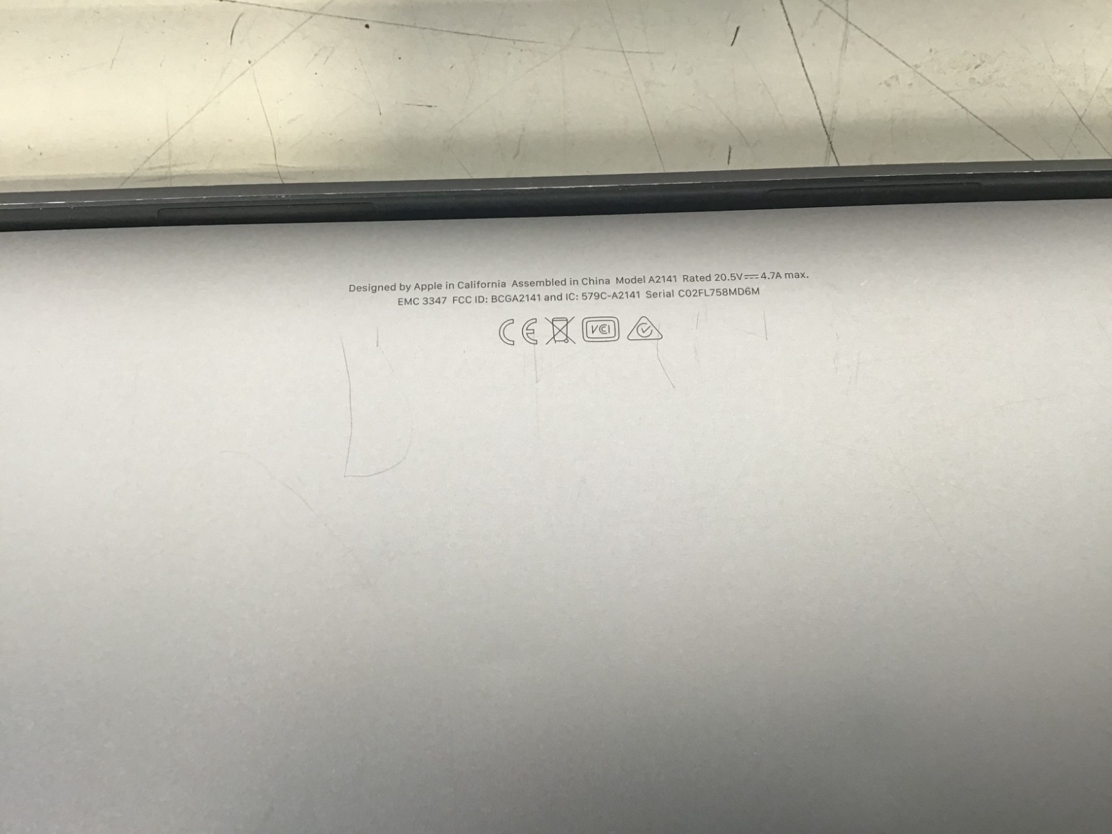 Lot of 2 Apple MacBook Pro 16″ A2141 i7-9750H 2.6GHz 16GB RAM 500B NVMe Gray~III