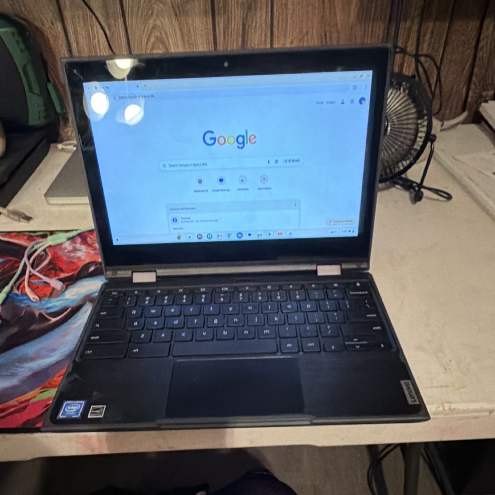 Lenovo Chromebook Convertible 2-in-1 Intel Touchscreen Black Chrome OS