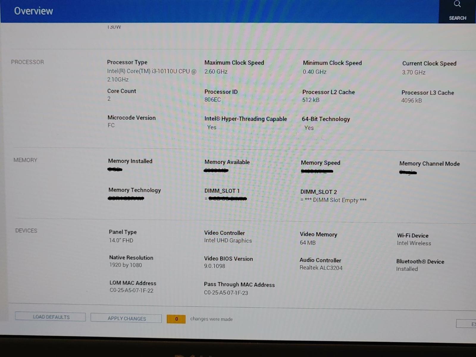 Dell Latitude 3410 14″ Intel i3-10110U *NO RAM/NO SSD/NO BATT/NO AC* **READ**