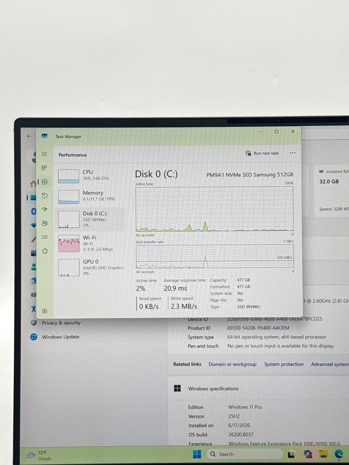Dell Precision 5560 15.6″ FHD+ Core i9-11950H 32GB RAM 512GB SSD RTX A2000 4GB