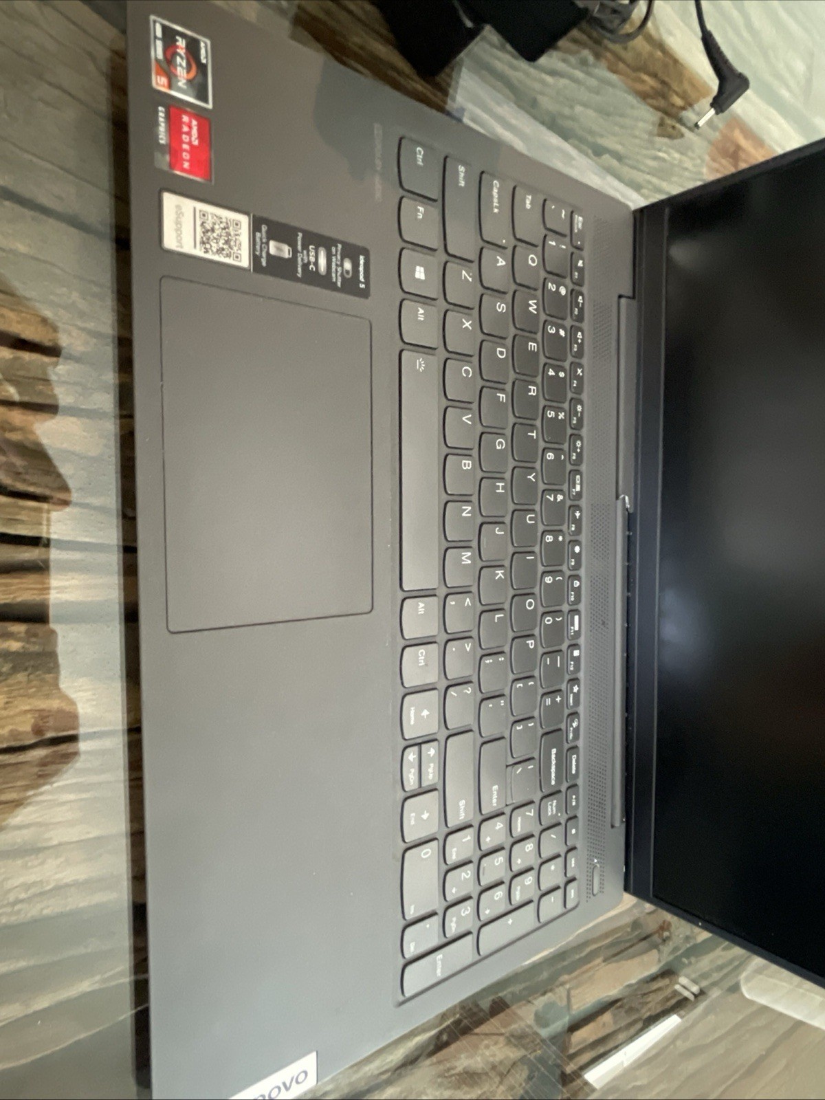 Lenovo IdeaPad 5 Ryzen 5• 8GB RAM• 256GB• Broken Screen + Hinge. Desktop /Repair