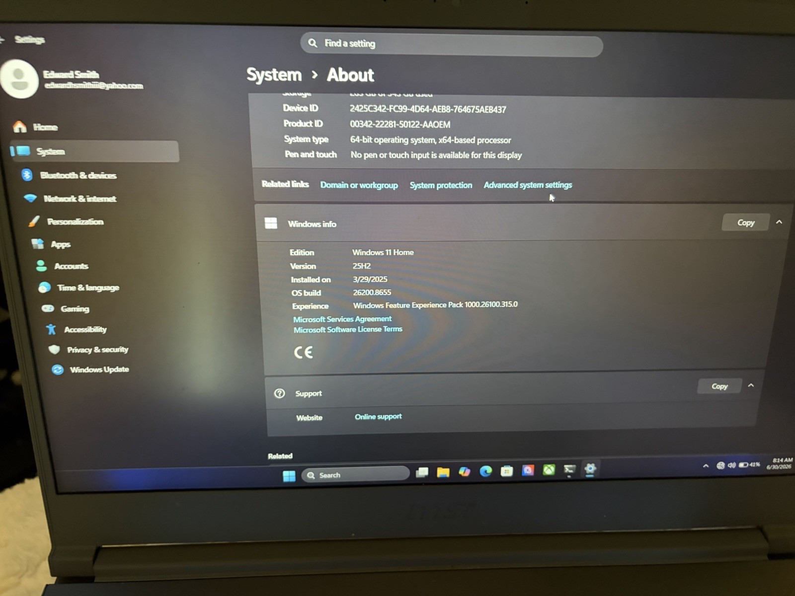 msi gaming laptop thin 15 B13UC