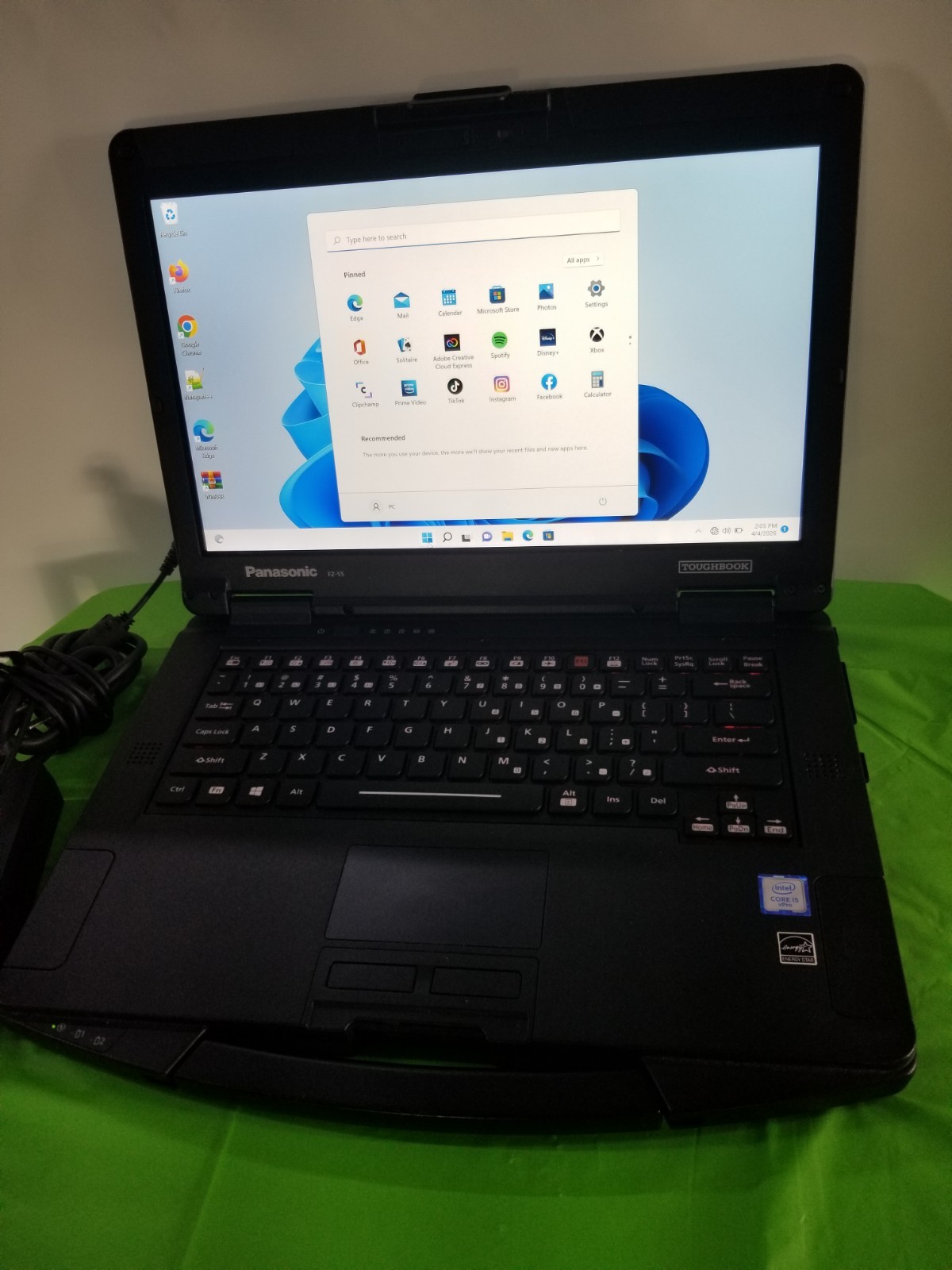 PANASONIC FZ-55 i5-8365U, 512GB NVMe 16GB RAM, HDMI, Touch, 1.60Ghz , WIN 11