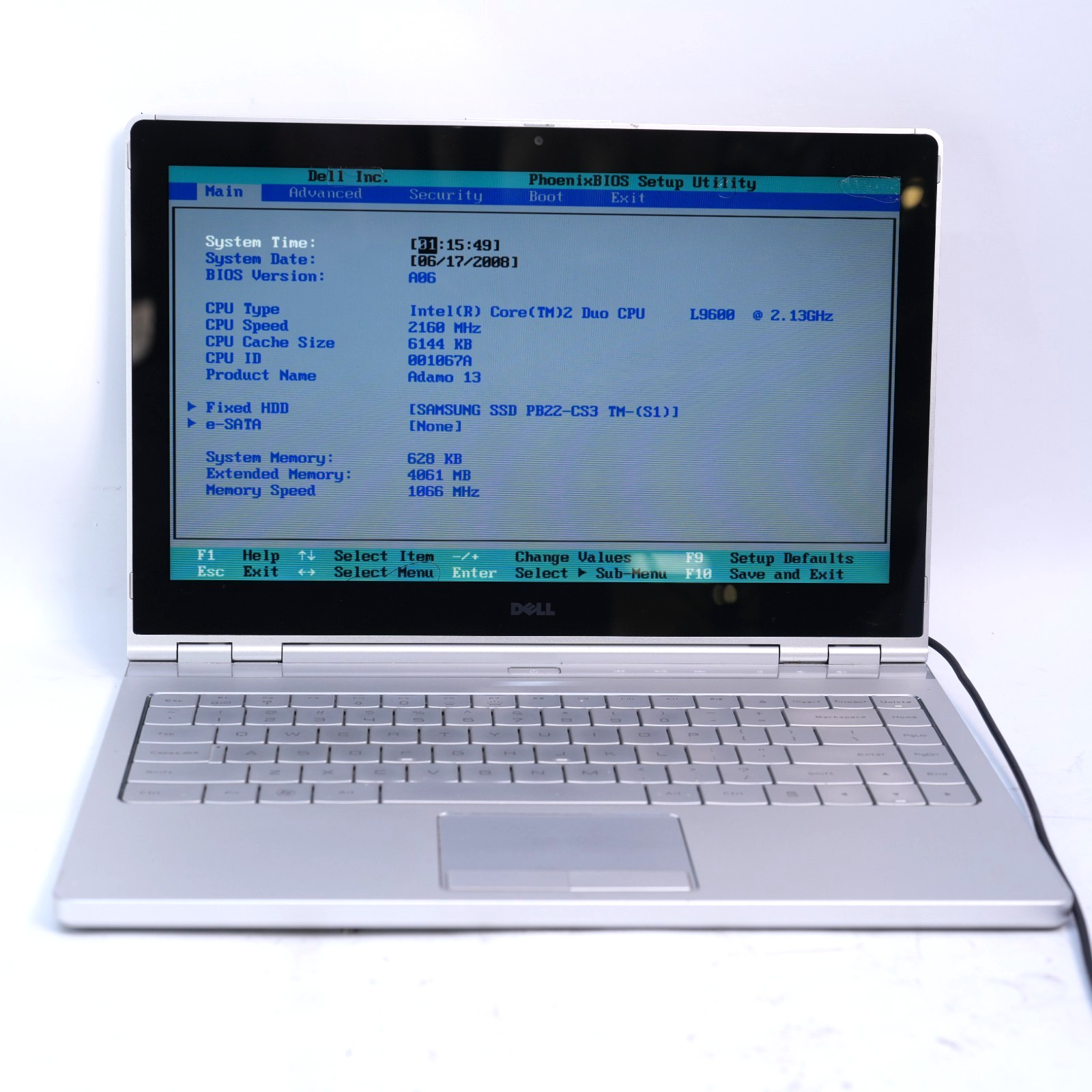 Dell Adamo 13″ INTEL CORE 2 DUO 4GB RAM 256GB SSD Laptop 2008 *PARTS* T12-D8