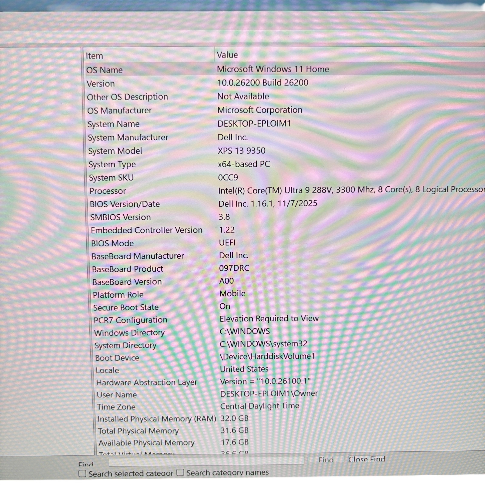 Dell XPS 13 9350 Win 11 Intel Core Ultra 9 288V 3.3GHz 32GB RAM 1TB SSD 13.3″