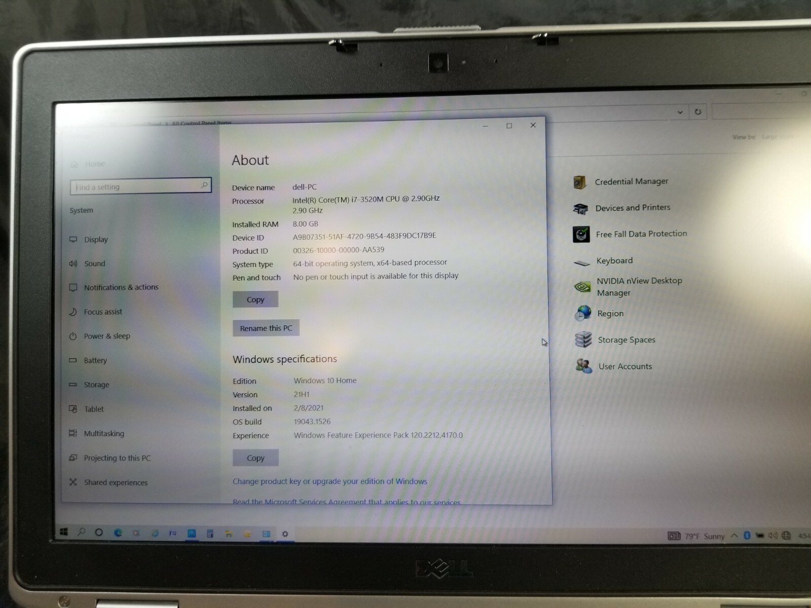 Dell Latitude E6530 i7-3520M 2.9Ghz, 8GB RAM, 460GB, Win10