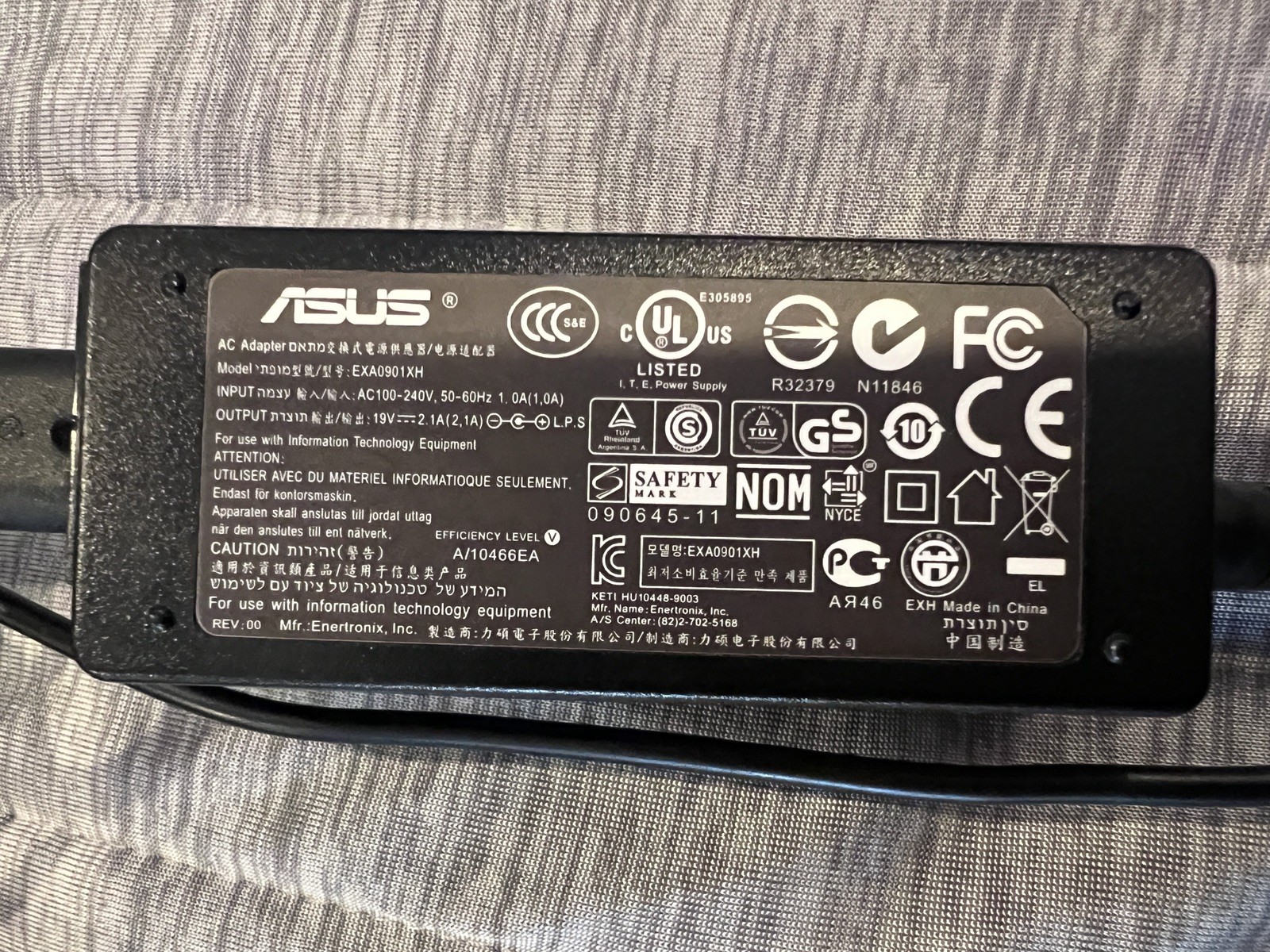 ASUS Eee PC 1005HAB Netbook Black Atom N270 1GB RAM 160GB HDD Win 7 Works Clean