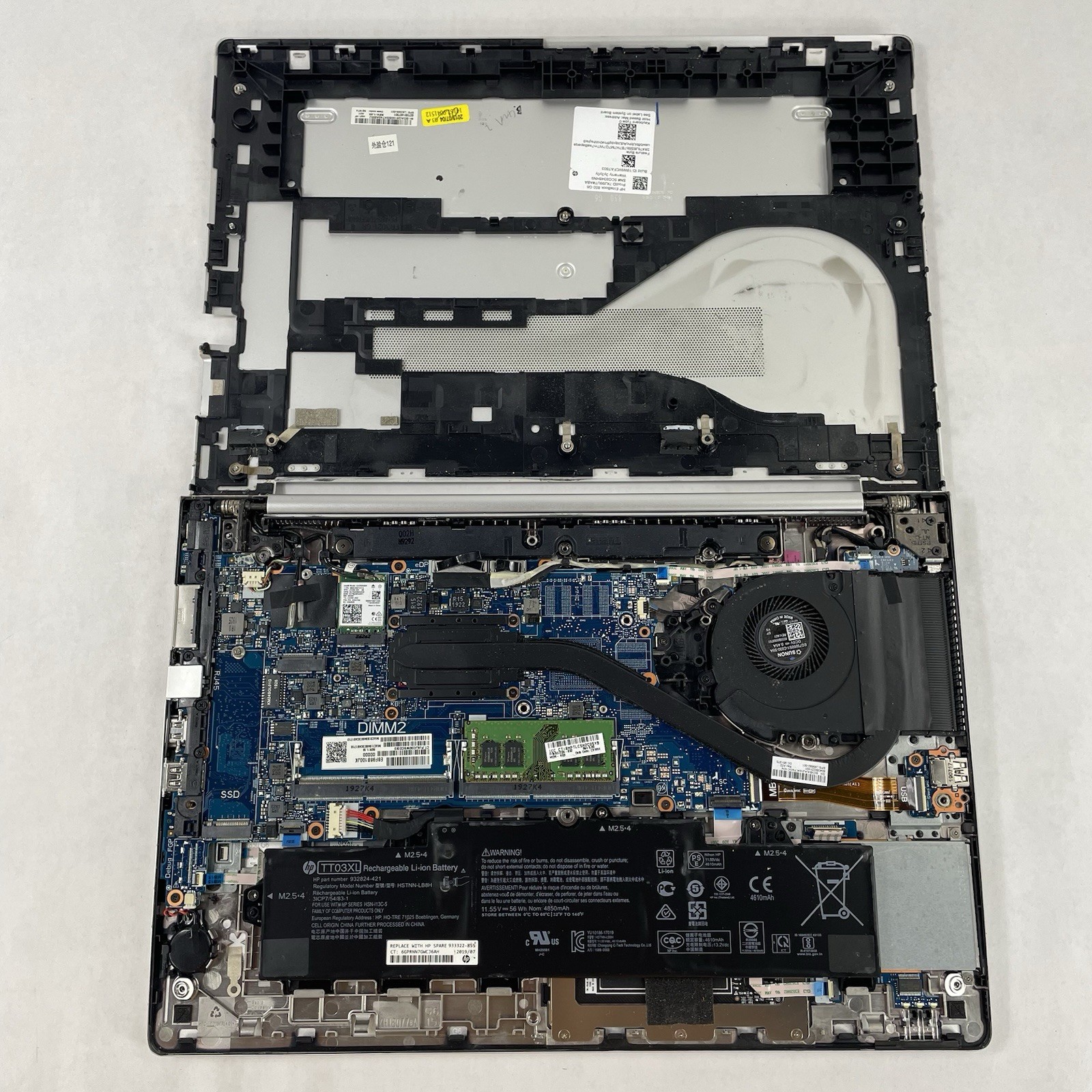 HP EliteBook 850 G6 15.6″ i5-8365U 1.60 GHz 8 GB RAM No SSD/OS/AC – No Keyboard