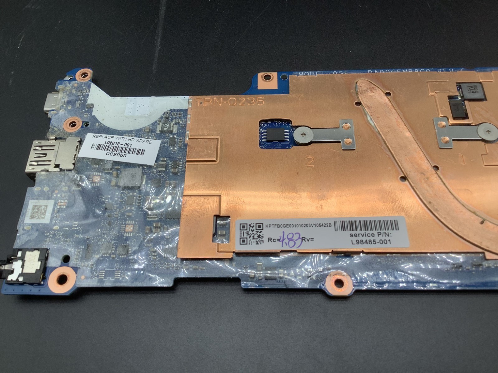 HP Chromebook 11A G8 EE Chrome OS Mother Board Logic Board AMD A4-4GB-16GB