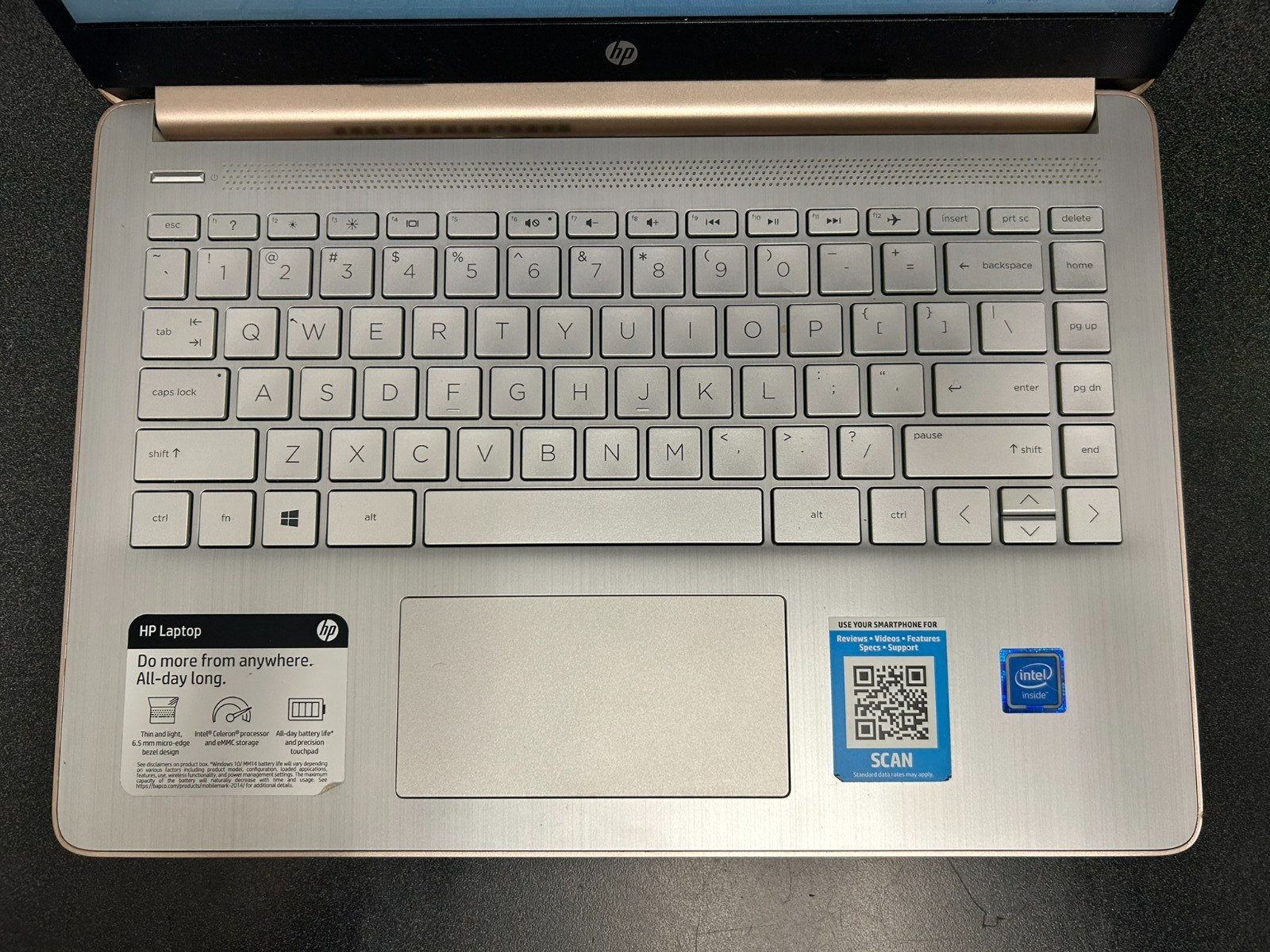 Hp Laptop 14-dq0004dx 64GB 4GB Ram Intel Celeron N4020 UHD Graphics 600 READ