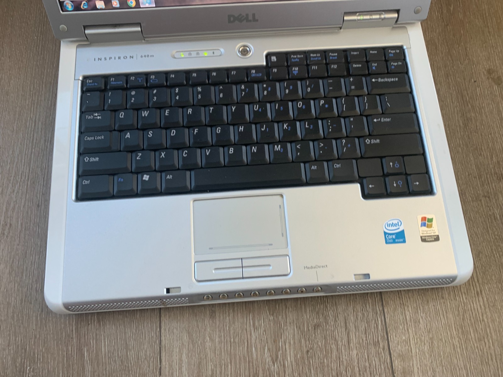 Dell Inspiron 640m 14″ Intel Core Duo T2050 1.6GHz 1GB RAM 120GB HDD Win 7 Pro