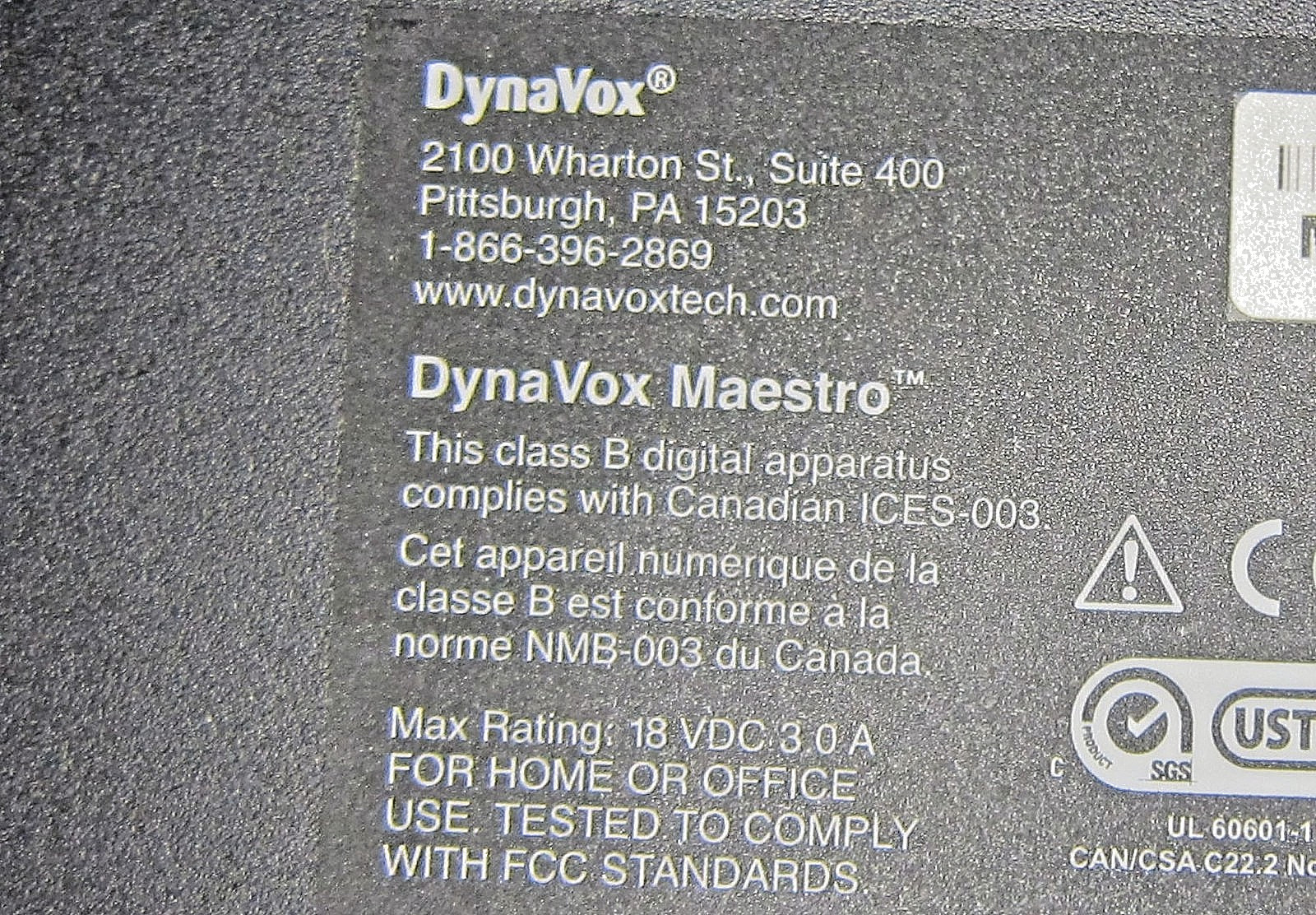 Genuine DynaVox Maestro Tablet Speech Communication Device