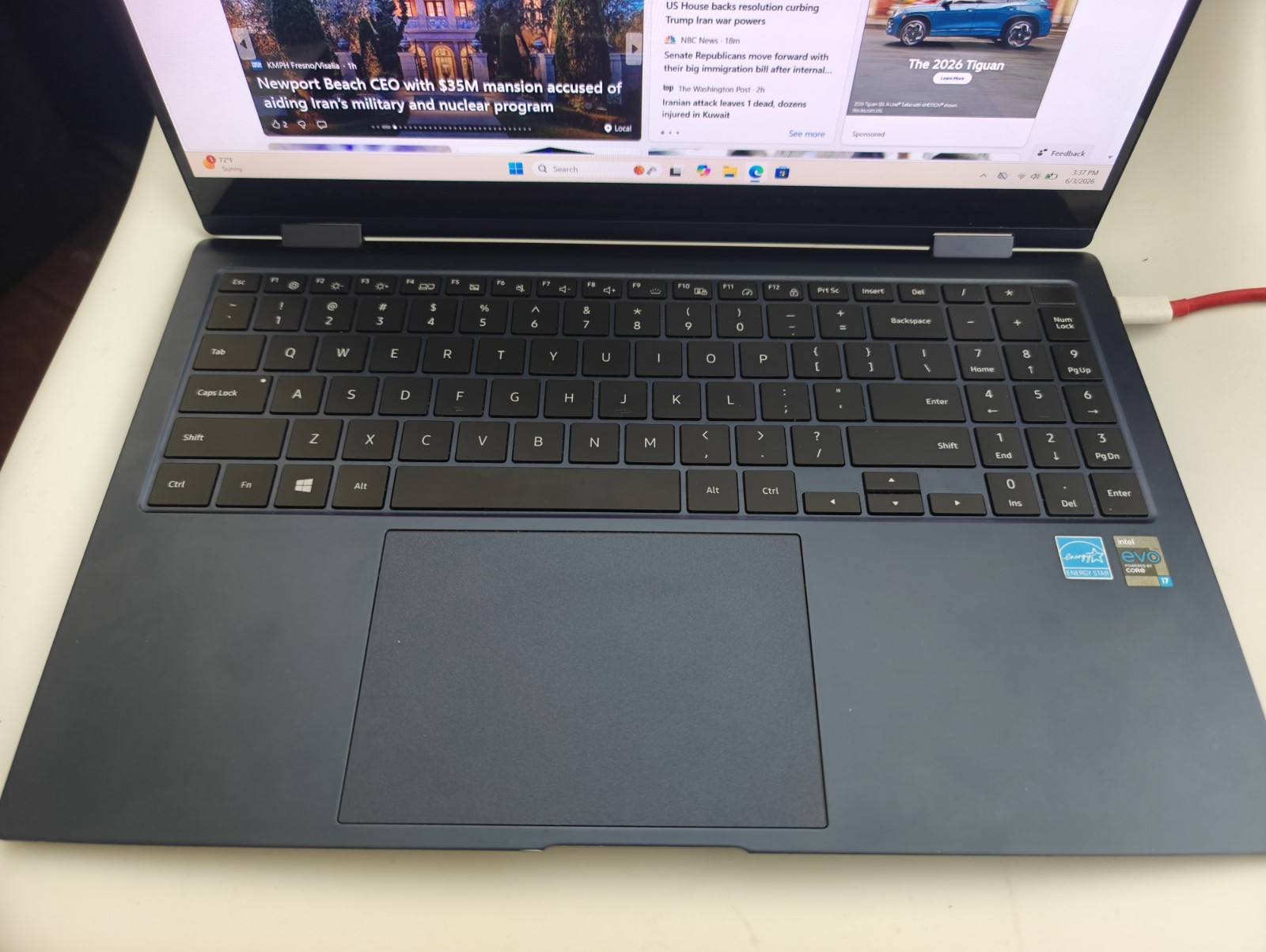 SAMSUNG GALAXY BOOK2 PRO 360 i7-1260P 16GB RAM For Parts