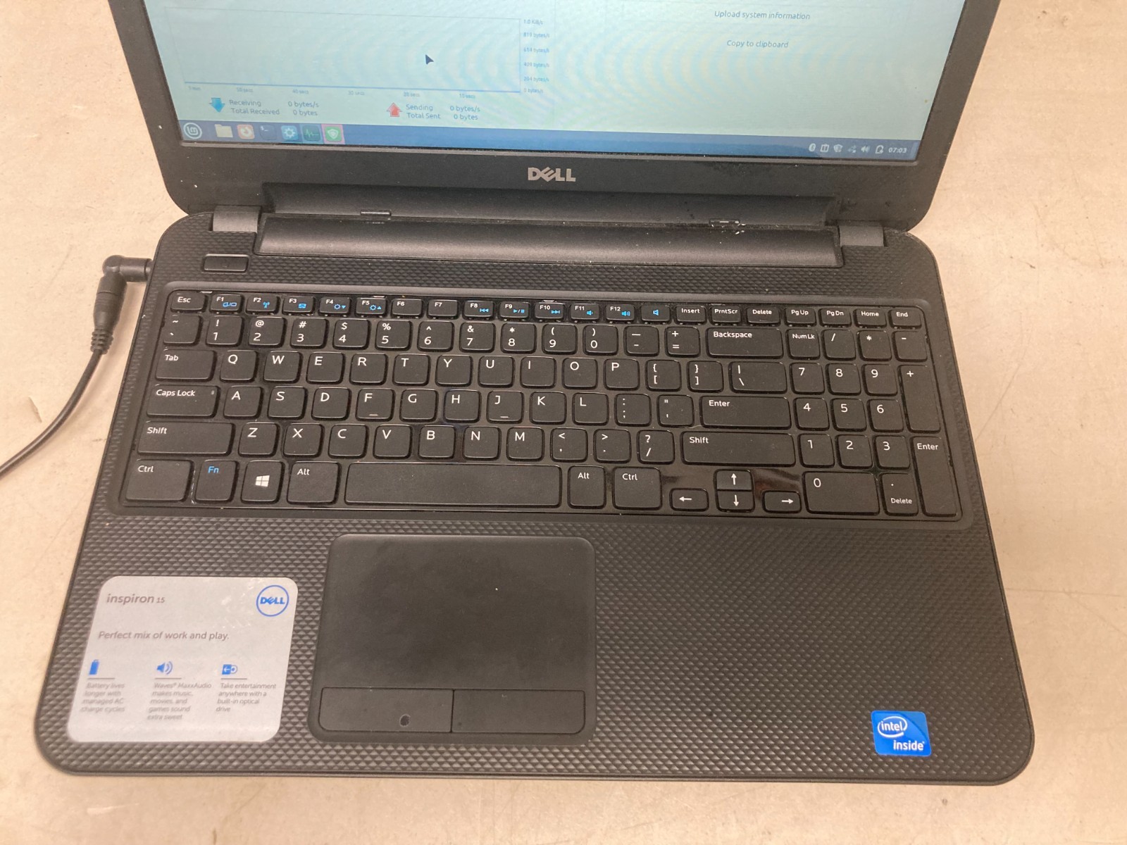 Dell Inspiron 15 Laptop Intel Celeron 321GB HDD 3.8GB RAM Linux Mint OS