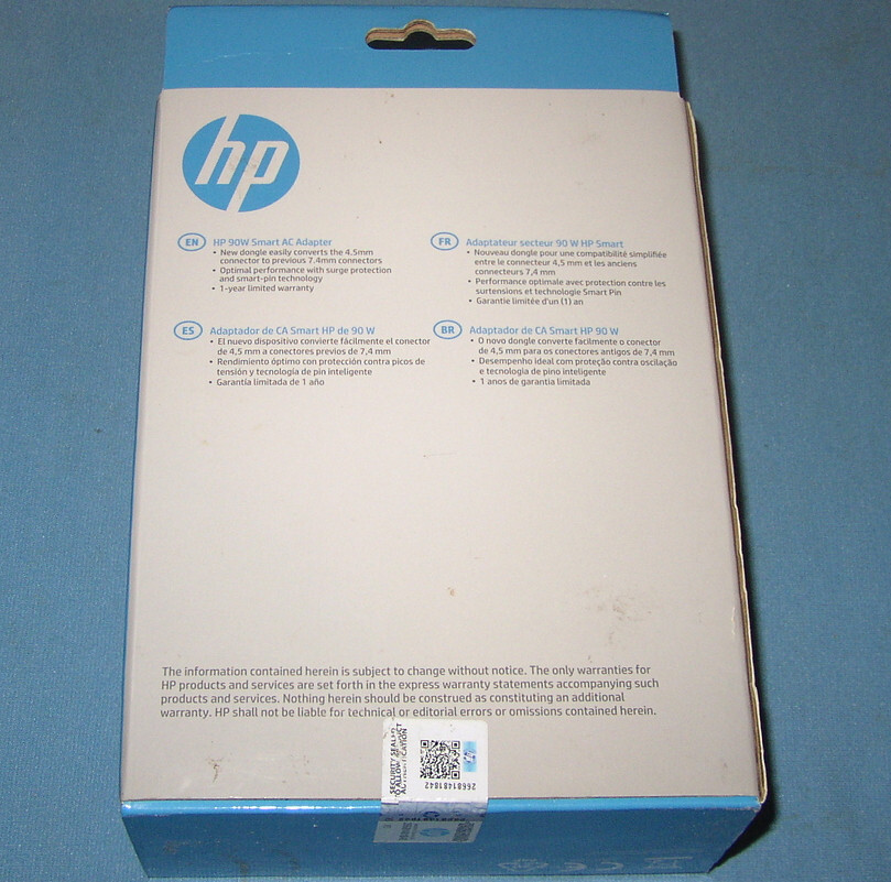 Genuine HP 19.5V 90W Smart Power Supply Adapter Elitebook Probook Split Envy NEW