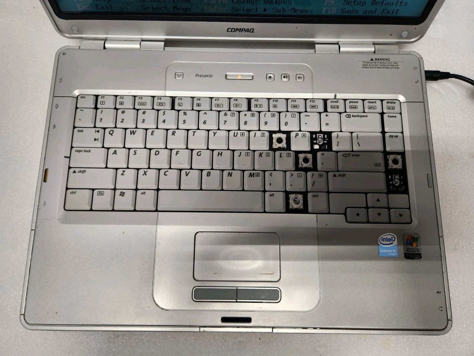 HP Compaq Presario C300 Intel Celeron M 420 512MB RAM No HDD For Parts Or Repair