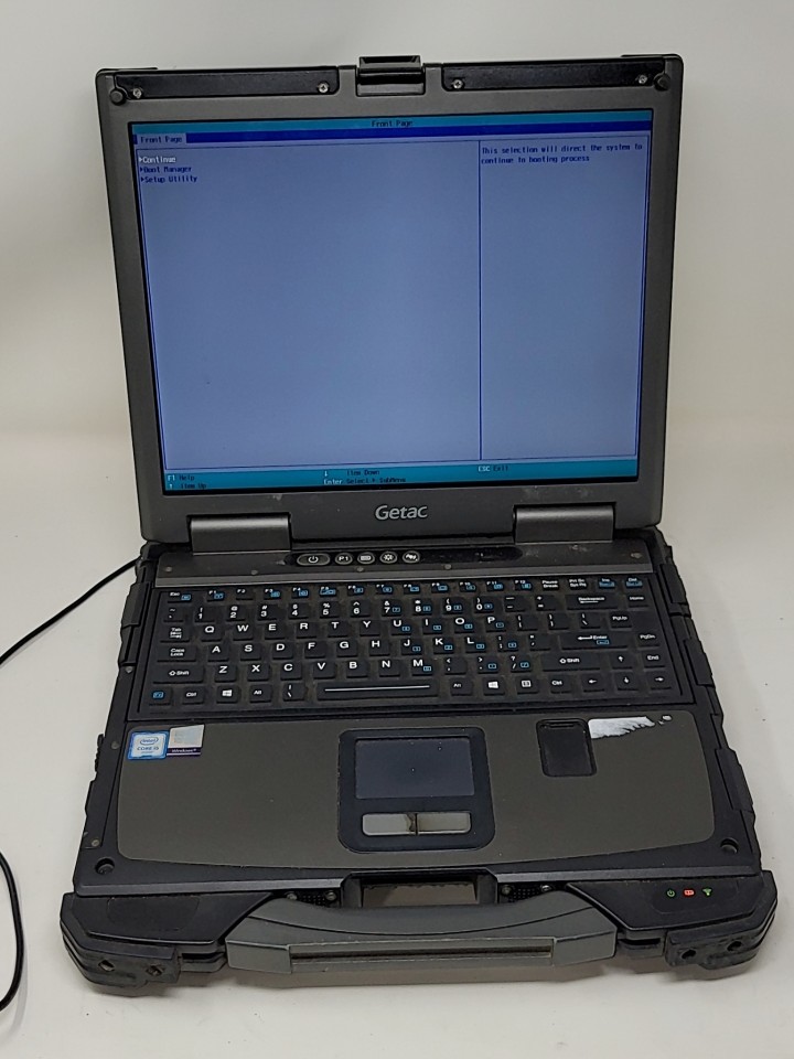 GETAC B300G6 Rugged Laptop Intel I5-6200U For Parts or Repair SEE NOTES