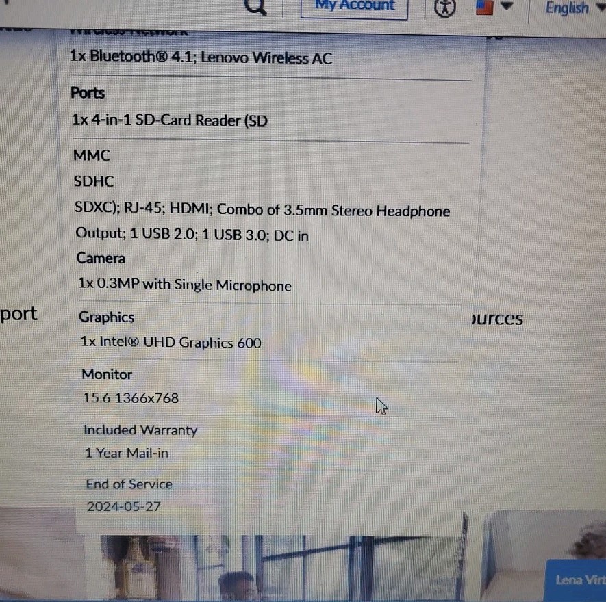 Lenovo IdeaPad 330-15IGM Laptop 15″ Intel Celeron 1.10GHz 4GB 500GB