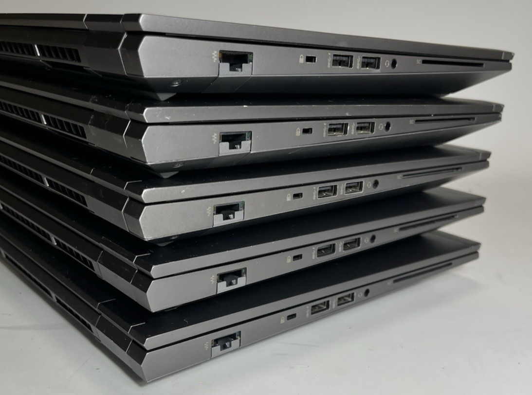 LOT OF 5 HP ZBook Fury 15 G7 i7-10850H – 8GB RAM – 512GB NVMe – 4GB T2000 – W11P