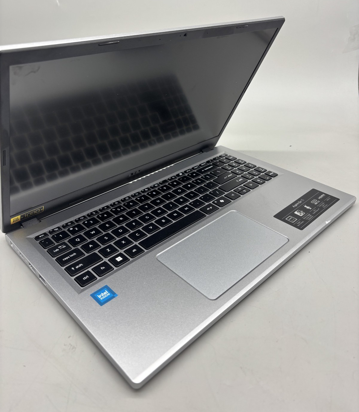 Acer Aspire Go 15 Notebook Intel N200 1.1GHz 4GB DDR4 128GB SSD Silver B/W.Box